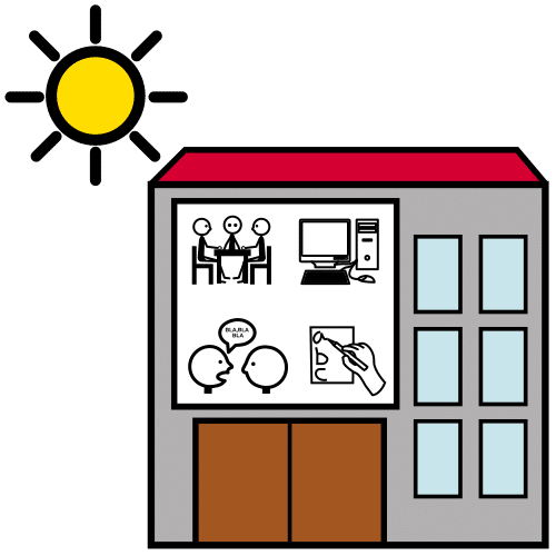 Pictogramme maison collective